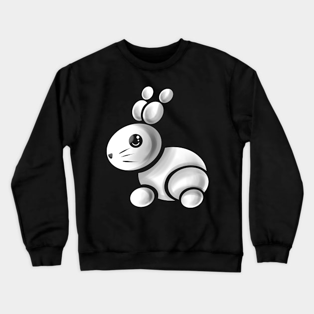 A Easter Bunny formed out of Single Easter Eggs Crewneck Sweatshirt by SinBle